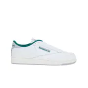 Reebok Club C 85 Shoes White/Chalk/Dark Green Unisex Sneakers Footwear