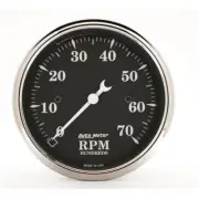Autometer Old Tyme 3-1/8in Tachometer 7000rpm Full Sweep Electric AU1798