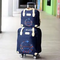在飛比找Yahoo奇摩拍賣-7-11運費0元優惠優惠-帆布包精品【2021兩件套特惠款】大容量拉桿包短途行李袋男學