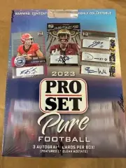 2023 Pro Set Pure Football Hobby Box FACTORY SEALED