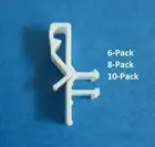 Hidden Valance Clips for Faux & Wood Venetian Blinds Parts White 6-10 Pack