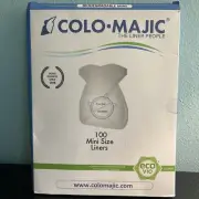 Colo-Majic Flushable Colostomy Liners Mini BIOC01 Biodegradable Box of 100