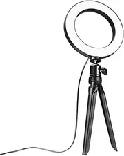 6'' LED SMD Ring Light Kit with Stand Dimmable 5500K for Camera Makeup Phone