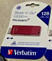 New Verbatim America LLC Store-N-Go USB Drive 128GB Red
