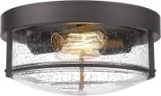 FEMILA Flush Mount Lighting Fixture, 12inch 2-Light Metal Ceiling Light