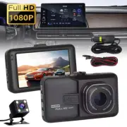 1080P 3" Dual Lens HD Car DVR Rearview Video Dash Cam Recorder Camera G-Sensor