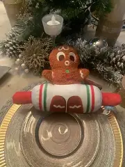 Bark Box Large Roland Overman Plush Dog Toy Crinkle Squeaker Christmas 2022 NWT