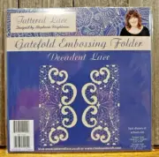 Tattered Lace Stephanie Weightman Gatefold Embossing Folder Decadent Lace EF090