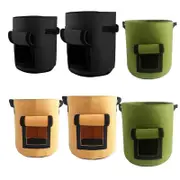 7 Gallons Potato Grow Planter Container Bag Pouch Root Plant Growing Pot Side Window