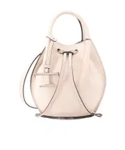 Tod's Buz Drawstring Mini Bucket Bag One size white