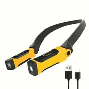 Rechargeable LED Neck Reading Light-Two Brightness Levels,Perfect for Reading Knitting,Camping,Repairing Led Work Light