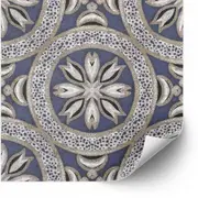 [Namly Design] Tiles Sticker - Abstract geometric pattern - Blue / Set of 24