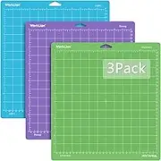 WORKLION Cutting Mat 12x12 for Cricut: Cricut Explore One/Air/Air 2/Maker Gridded Adhesive Non-Slip Durable Mat for Sewing Quilting and Arts & Crafts Projects - Cutting Mat Set(Variety)