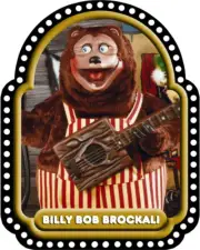 The Rock-afire Explosion Character (Billy Bob) Laser Cut Metal Sign -12"x15" New