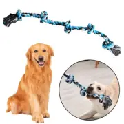 Extra Large Dog Rope Toy for Aggressive Chewers Tug of War 5 Knot Interactive