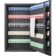 Barska Adjustable Key Cabinet Lock Box with Colorful Key Tag Labels