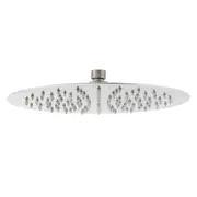 WELS Brushed Nickel Stainless Steel 12" Large Round Rainfall Bath Shower Head