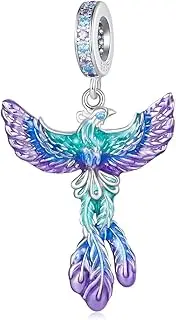 [DOYIS] 925 Sterling Silver Pendant Charms for Pandora Bracelets,Phoenix Beads Charms for Women Girls
