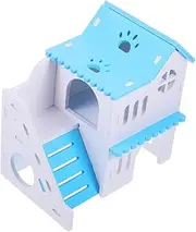 Small Pet Hideout House Guinea Pig Hamster Chinchilla Villa Scratch-Resistant PVC