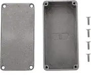 Yardwe 1pc Box Silver Aluminum Box Case for Guitar Effect Pedal Enclosure Durable Diecast Design Easy to Install with Screws for Musicians and DIY Projects