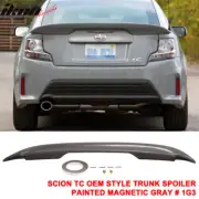 Fits 11-16 Scion tC OE Style Rear Trunk Spoiler Wing Painted #1G3 Magnetic Gray