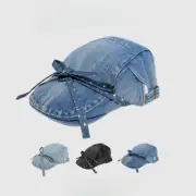 Women Denim Beret Hat Cap Newsboy Flat Ivy Cabbie Driving Bow Star Fashion