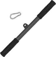 DIY Rotating Straight Bar LAT Pull Down Bar Rowing Handle Bicep Cable Machine Attachment for Cable Machine Home and Gym Tricep Pushdown