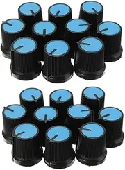 Totority 2sets 6mm Potentiometer Knob Face Plastic for Potentiometer Hole Easy to Use 10pcs*2