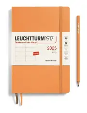 [LEUCHTTURM1917] Medium (A5) Softcover Weekly Planner 2025 in Apricot
