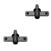 2PCS HeadLight Water Spray Nozzle Washer Jet Connector 85381-53080 for Subaru Legacy Outback Forester Black
