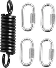 PartyKindom 1 Set Hammock Spring Kit Heavy Duty Swing Hanging Spring Secure Suspension Use Low Noise Vibration for Garden Balcony Relaxation
