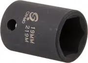 Sunex 219M 1/2-Inch Drive 19-Mm Impact Socket