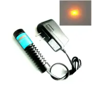 555nm 10mw Yellow Laser Dot Module 22x91mm w/5V Adapter