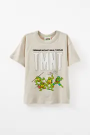 [Cotton On Kids] Cotton On Kids - TMNT Drop Shoulder Short Sleeve Tee - Lcn nic rainy day/tmnt team 5 LCN NIC RAINY DAY/TMNT TEAM