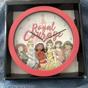 Disney Princess “Royal courage” Wall Clock Office Home Wall Decor 9.5 Inches
