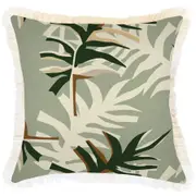 Cushion Cover-Coastal Fringe-Alfresco Sage-45cm x 45cm