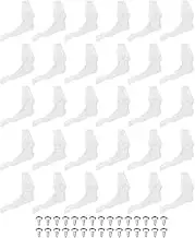 uxcell 4.5mm Lamp Shade Clips for Ceiling Flush Mount, 30 Pair Fixed Buckle Light Fixture Accessories Plastic Transparent
