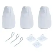 3 Pack Dryer Vent Lint Catcher Bags for Easy Installation and Energy Savings