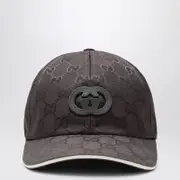 [GUCCI] Baseball cap grey in nylon GG L Grey