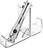 Lightsaber Stand, Double-Bladed Lightsaber Hilt Display Holder, Stable Acrylic Mount, 10.8 * 3.7 * 5.5in Stylish Desktop for Flute Perfect Collectibles & Fans.