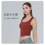 【CHANMODE 香茉】羅紋大Ｕ領包覆美型 BRA TOP 2件組