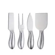 1Set Cheese Knife Set Stainless Steel Butter Spreader Slicer Fork Kit Kitchen Useful Breakfast Cooking Tools