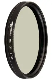 Brand New AmazonBasics Circular Polarizer Lens Filter - 67mm MC CPL