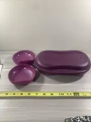 Tupperware Microwave Breakfast/Egg Maker With Two Inserts New!