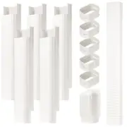 4" W 9Ft L Line Set Cover Kit for Mini Split Air Conditioners Decorative PVC ...