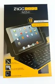 Zagg Keys Mini 9" Keyboard and Folio Case for Apple iPad Mini