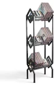 Vinyl Record Storage Rack 3 Tier Record Organizer 200LP Holder Display Stand
