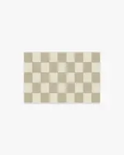 60' x 90' | Machine Washable Runner Rug | Kid & Pet Friendly | Indoor Rug | Jaque Checkered Stone Flatwoven Rug | Ruggable
