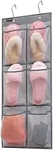 ANZORG Over The Door Hanging Closet Shoes Holder Organizer Shoe Storage Shoe Rack with 6 Mesh Pockets (6 Pockets)