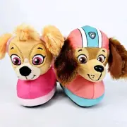 Nickelodeon PAW PATROL Toddler Slippers Liberty & Skye Plush 3D Girls Size 9-10